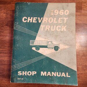 1960 Chevrolet Truck Shop Manual Vintage OEM Light Medium Heavy Duty C10 K20
